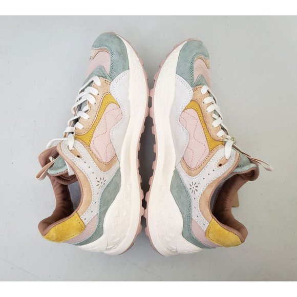 Flower Mountain Yamawashi Korie Sneakers Pink Beige Size 38 - Picture 3 of 4